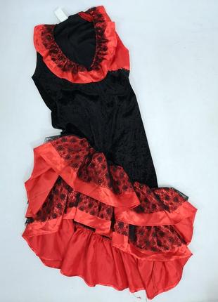Платье карнавальное, красно черное fashion for fun5 фото
