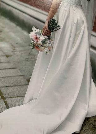 Сукня весільна айворі5 фото