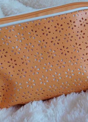 Косметичка ) з перфорацією 19*14 см * ніжний колір