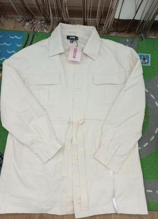 Коттоновый блейзер, пиджак, коттоновая куртка missguided3 фото