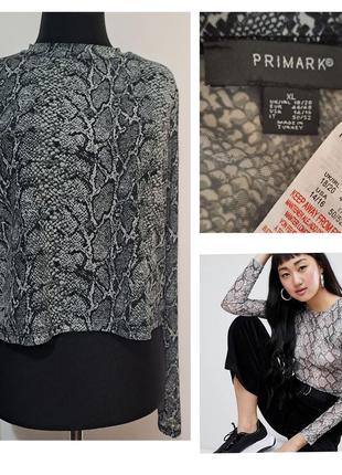 Фирменная легкая водолазка сетка кроп топ тренд рептилия качество