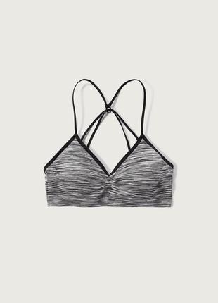 Спортивний топ abercrombie & fitch sports bra grey marl