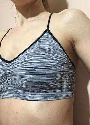 Спортивный топ abercrombie & fitch sports bra grey marl3 фото