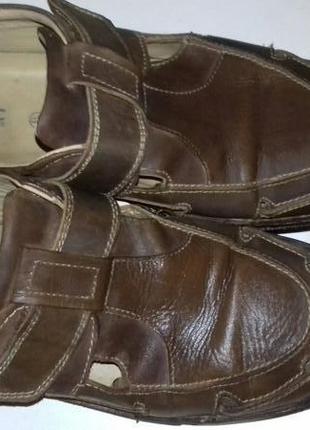 Мужские кожаные босоножки туфли летние 100% натуральная кожа1 фото