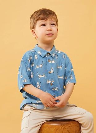 5 - 6 років 110 - 116 см нова фірмова літня сорочка теніска гавайка для хлопчика lc waikiki вайкікі