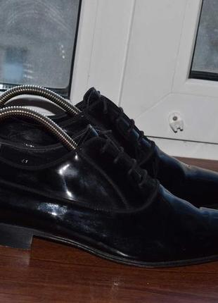 Dolce & gabbana oxford black patent (мужские премиальные туфли лак dg4 фото