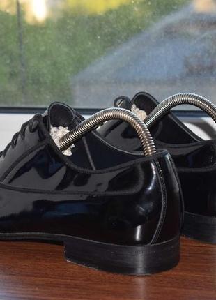 Dolce & gabbana oxford black patent (мужские премиальные туфли лак dg5 фото
