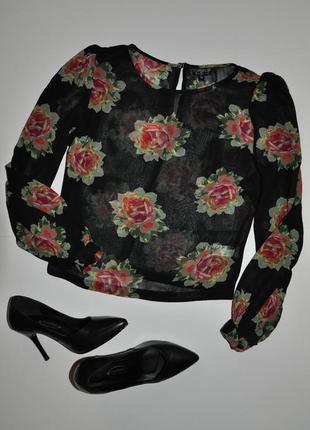 Шикарная укороченная блуза topshop