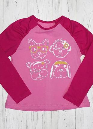 Реглан для девочки "собачки", рост 116