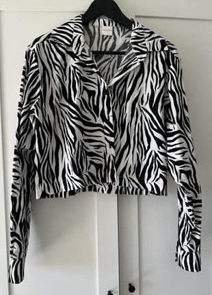 Вкорочена сорочка зебра anna yakovenko