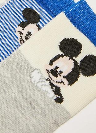 4 - 6 р 23-26 р новый фирменный набор 3 пары носков mickey mouse микки маус lc waikiki вайки