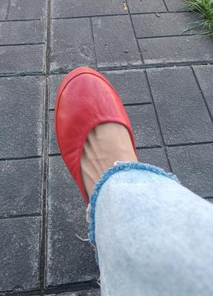 Шкіряні балетки