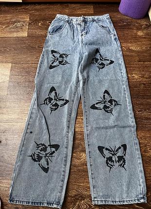 Джинси з метеликами