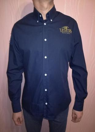Бомба рубашка надписи вышивка от u.s.polo assn, сша бренд