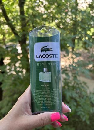 Чоловічий міні парфум lacoste essential, 20 мл