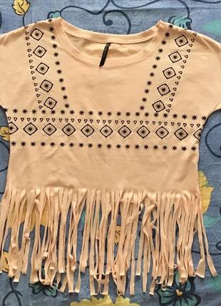 Красивая летняя футболка топ s corazon