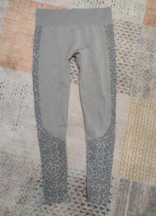 Спортивные бесшовные зональные лосины леггинсы тайтсы tu