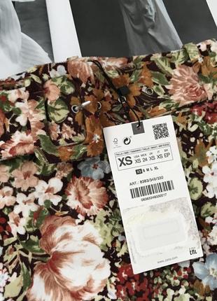 Новейшая юбка zara в цветочный принт3 фото