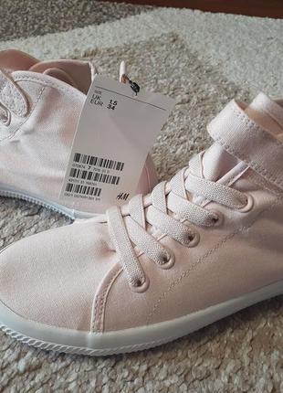 Хайтопы кеды h&amp;m 34р / 21,5см