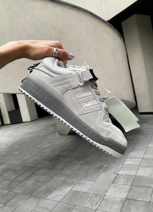 Жіночі кросівки adidas forum low x bad bunny grey кросівки адидас форум низькі