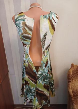 Шовкова сукня міді в стилі 50  платье миди хс с 44 42 шелк винтажное плаття сарафан вечернее коктельное4 фото