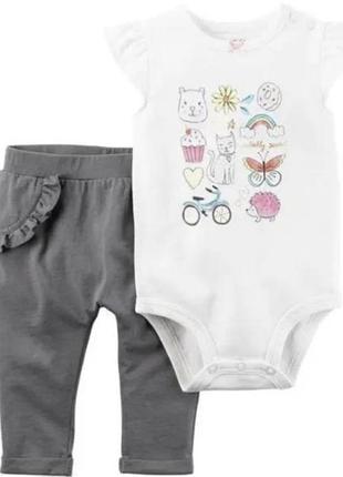 Комплекты костюмы наборы carters/ боди футболка, лосины штаны