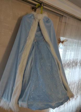 Карнавальное платье снеговушка белоснежка для девочки 3-4роков зр.104,ная худи можно на 110см10 фото