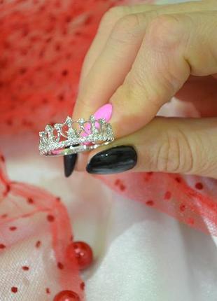 Кольцо корона из серебра2 фото