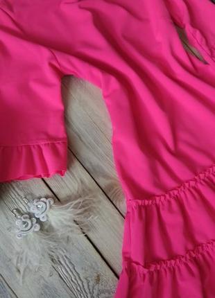 Яскрава сукня, насиченого рожевого кольору4 фото