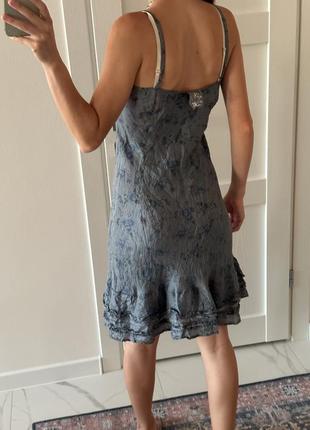 Шёлковое летнее платье nile на брительках размер s5 фото