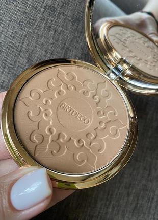 Бронзирующая пудра для лица artdeco bronzing powder compact spf 15  без коробки № 04, оригинал1 фото