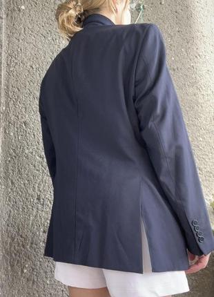 Піджак чоловічий emporio armani, піджак шерсть синього кольору2 фото