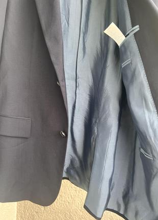 Пиджак мужской hugo boss темно синего цвета10 фото