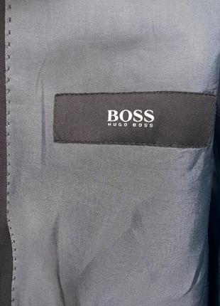 Піджак чоловічий hugo boss темно синього кольору7 фото