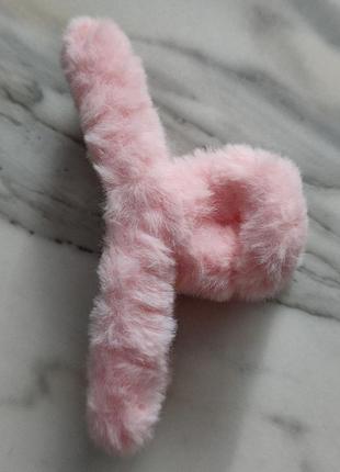 Пухнастий крабик для волосся