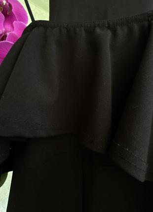 Missguided жіночий ромпер комбінезон комбез чорний брендовий фірмовий з воланами на лямках стильний зі штанами3 фото