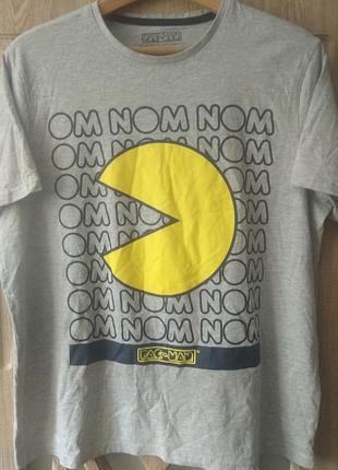 Футболка pac - man, japanese франшиза видеоигр, nanco