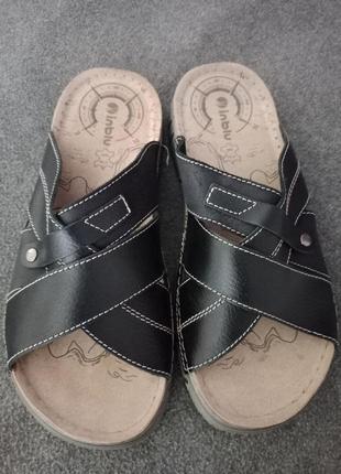 Шкіряні шльопанці inblu