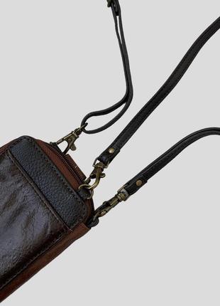 Кожаная сумка кошелек клатч the sak мини сумочка кошелек через плечо из натуральной кожи кожа6 фото
