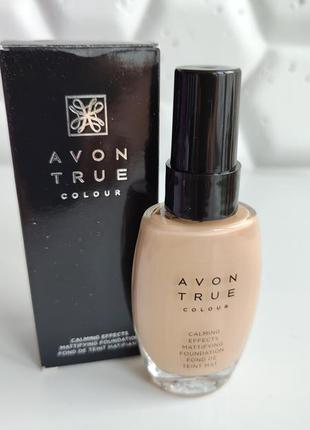 Матирующий тональный крем эйвон avon cream true парцеляновый сияние