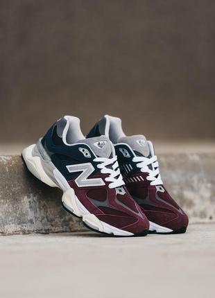 Мужские кроссовки new balance 9060 bordo blue 40-42-44