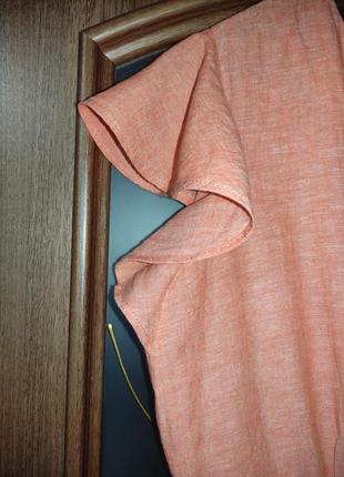 Льняное платье-халат jessica (c&amp;a) лен, хлопок3 фото