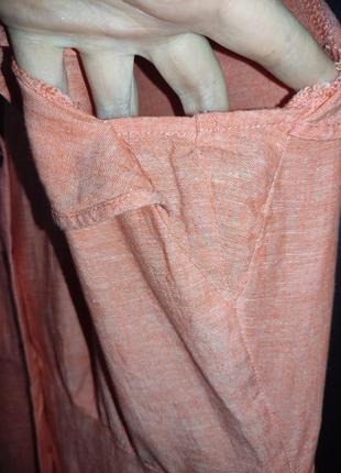 Льняное платье-халат jessica (c&amp;a) лен, хлопок5 фото