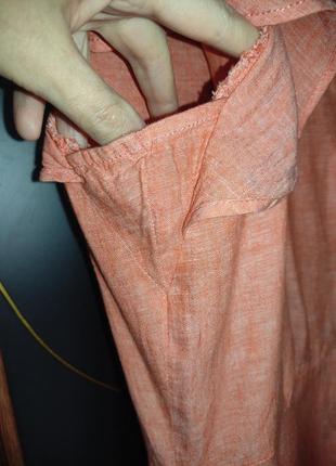 Льняное платье-халат jessica (c&amp;a) лен, хлопок7 фото