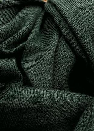 Зелёный свитер на пуговицах теплый свитер кардиган3 фото