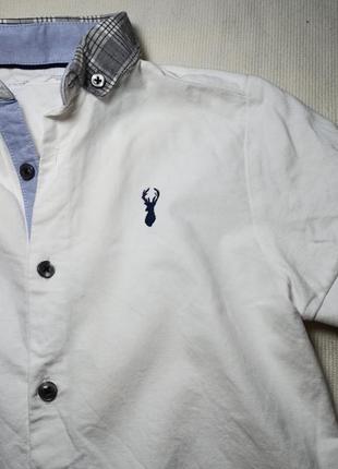 Рубашка детская. белая рубашка с коротким рукавом. детская рубашка. рубашка с коротким рукавом4 фото