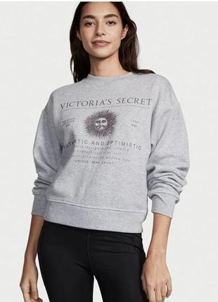 Флісовий світшот пуловер коттон xs(s) оригінал victoria's secret виктория сикрет...
