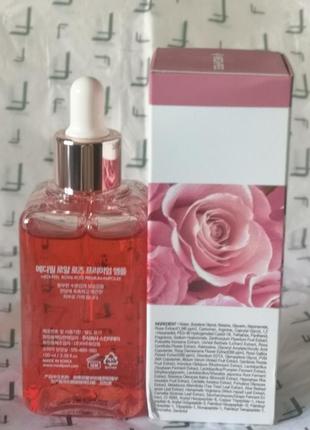 Есенція антивікова з трояндою medi peel luxury royal rose ampoule, 100 мл4 фото