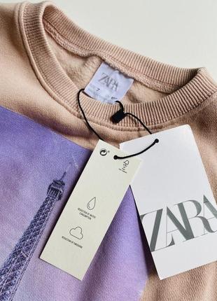 Свитшот, свитер zara для девочки 7 р. (122см)2 фото