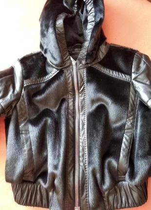 Кожаная меховая дизайнерская куртка felix radionov8 фото